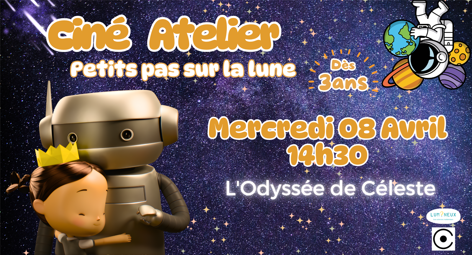 Ciné atelier : "L'odyssée de Céleste"