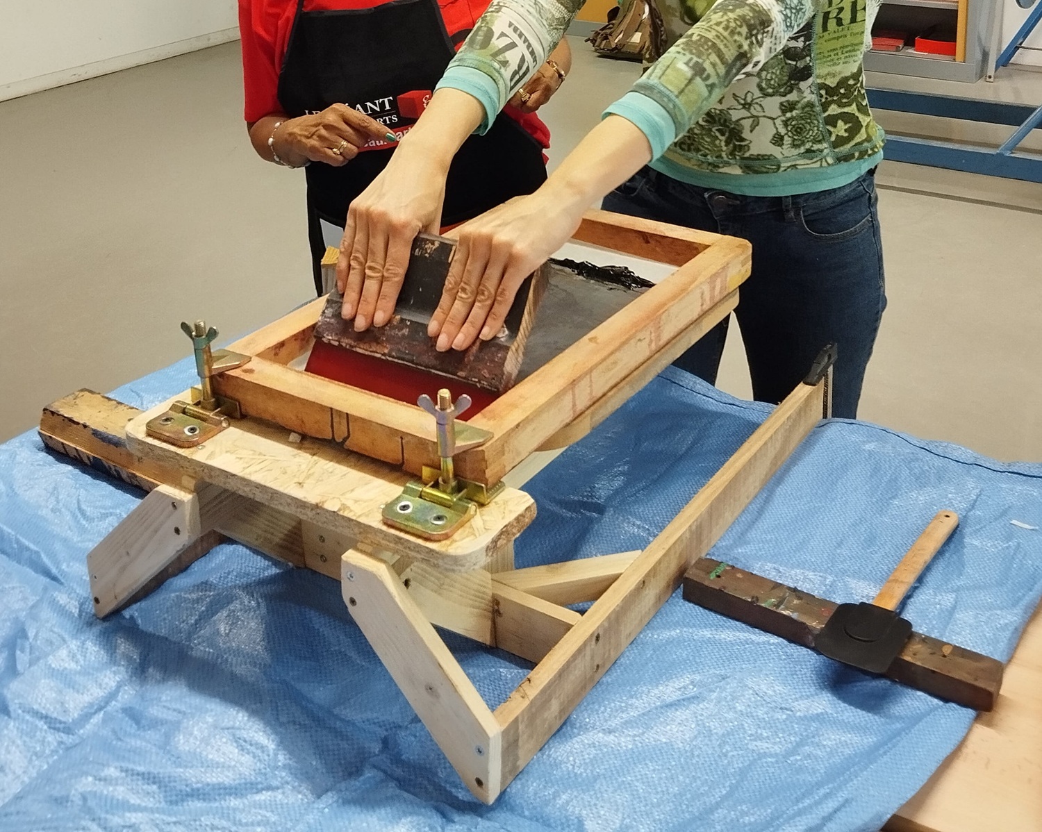 Atelier sérigraphie sur textile et papier