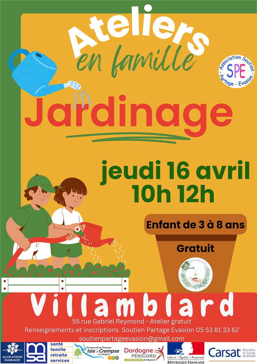 Atelier jardinage en famille