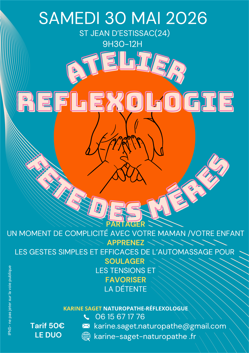 Atelier réflexologie Fête des Mères