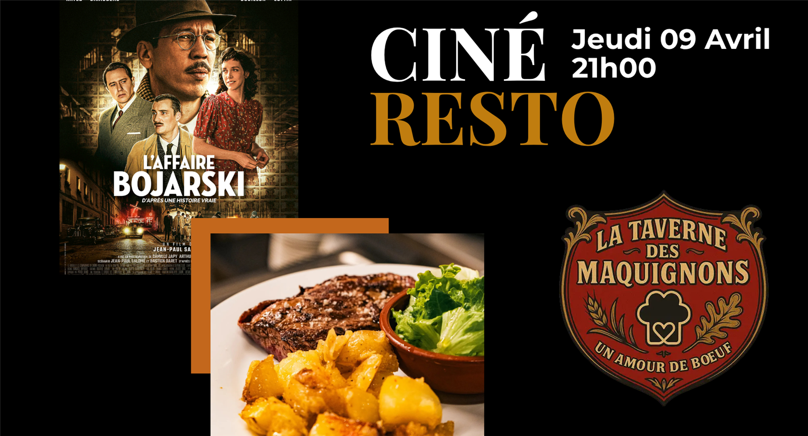 Ciné-resto avec la Taverne des Maquignons
