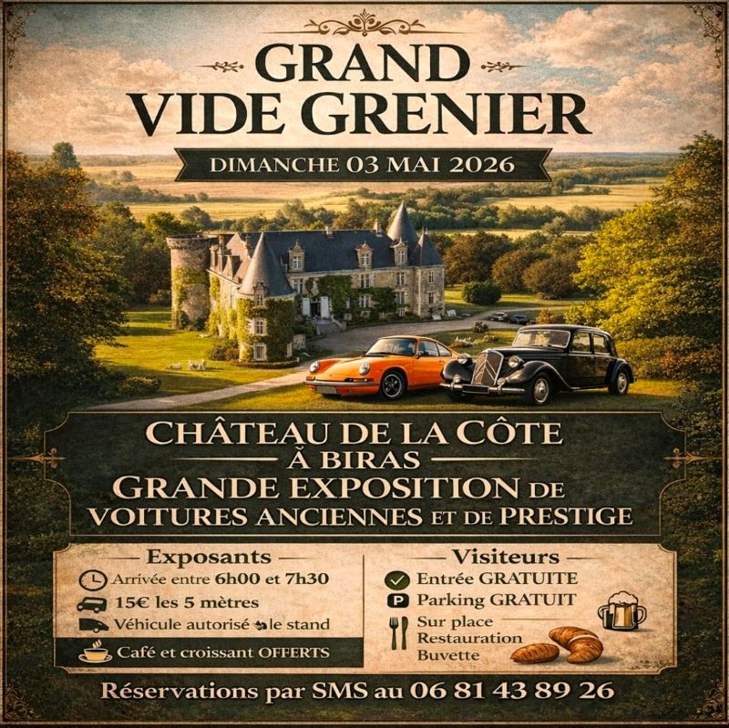 Grand vide-grenier et exposition de voitures a ...