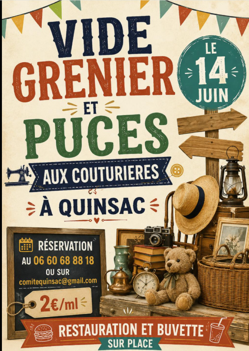 Vide-greniers et puces aux couturières