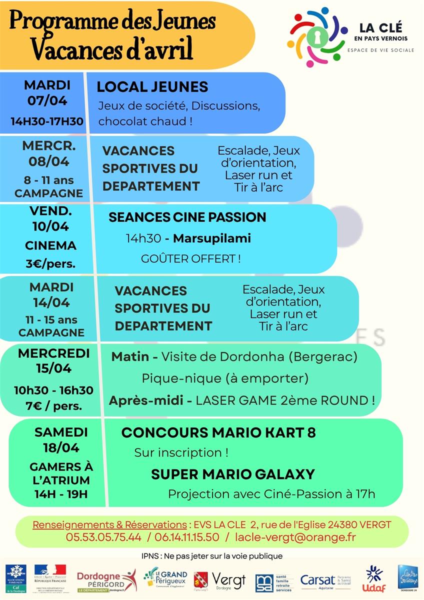 Vacances sportives du départements - La Clé