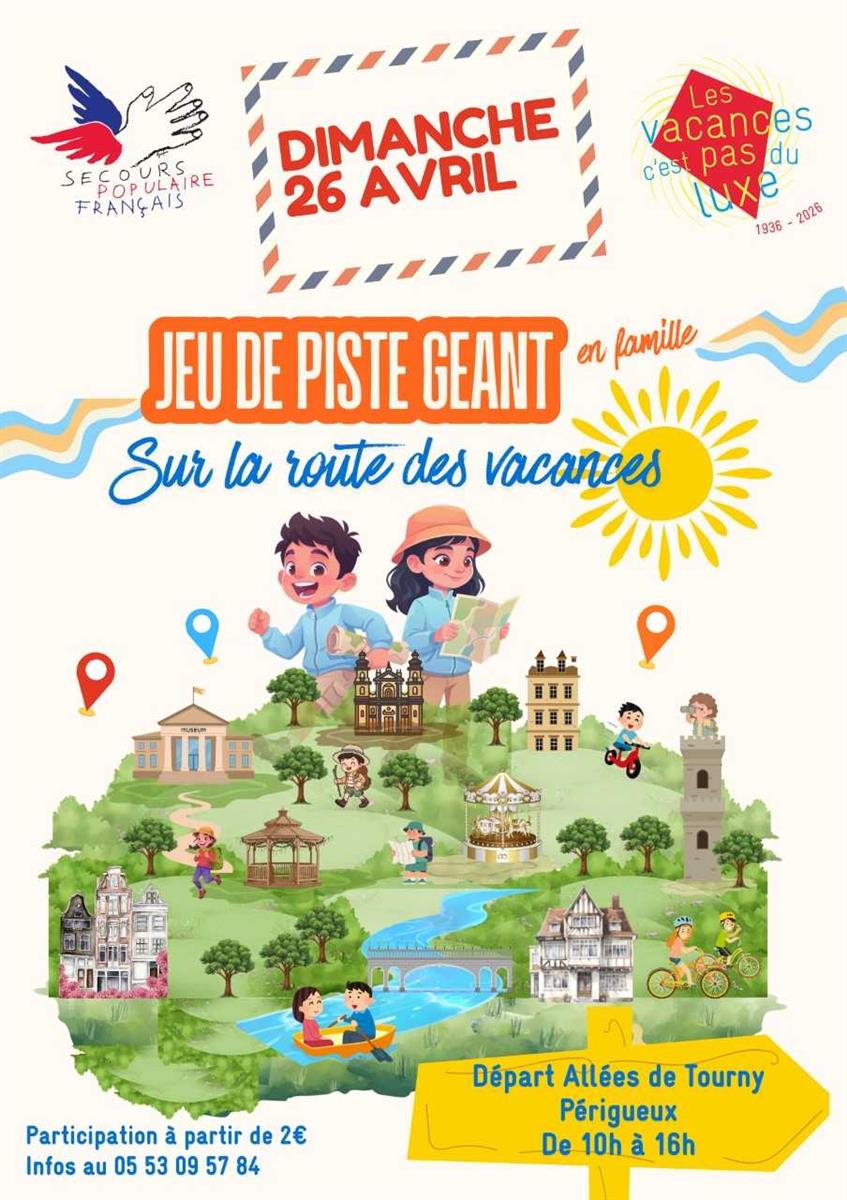 Jeu de piste géant : "Sur la route des vacances"