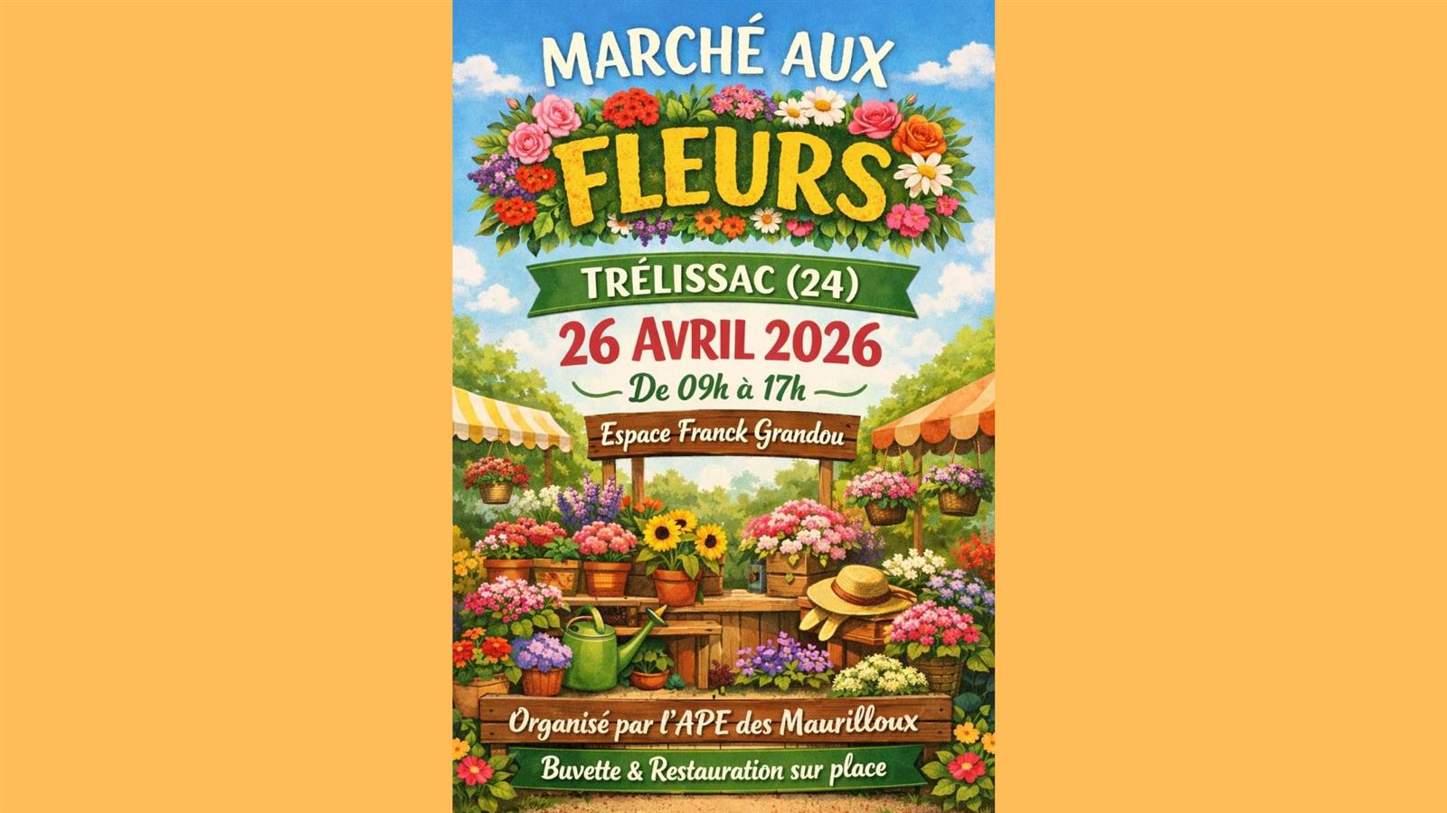 Marché aux fleurs - Espace Frank Grandou