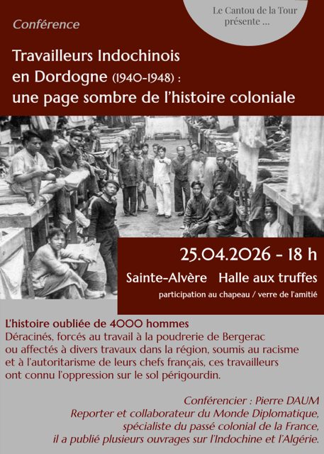 Conférence : Travailleurs indochinois en Dordo ...