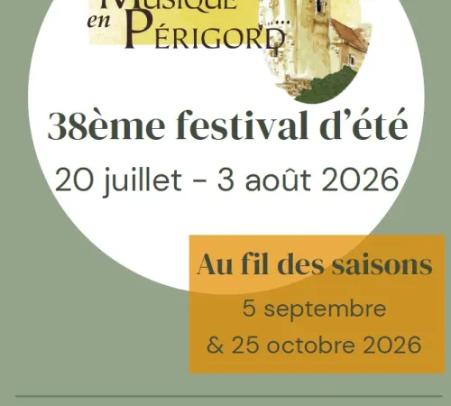 38ème Festival Musique en Périgord - Jeunes prodiges