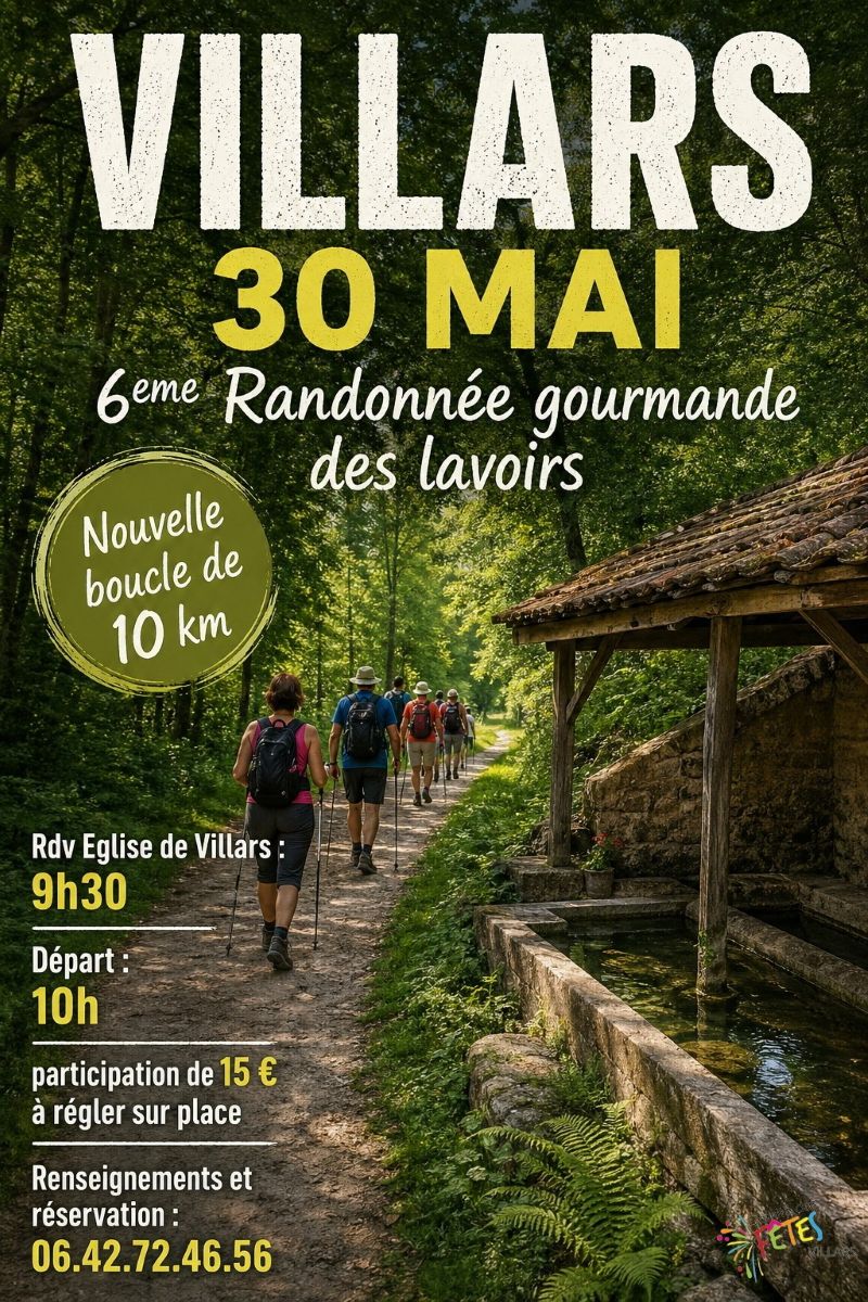 6ème randonnée gourmande des lavoirs