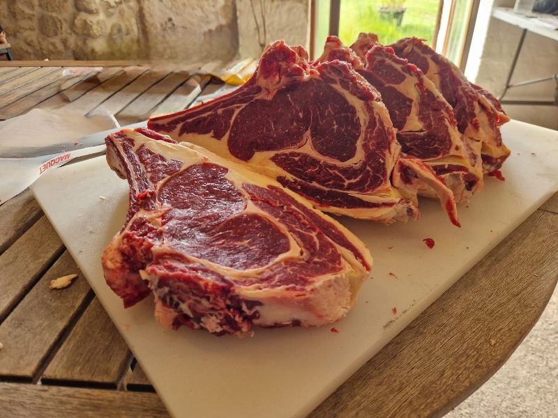 Repas: côte de boeuf