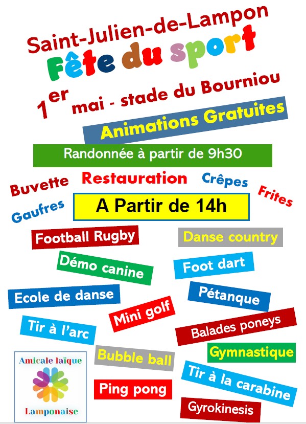 Fête du sport à Saint Julien de Lampon