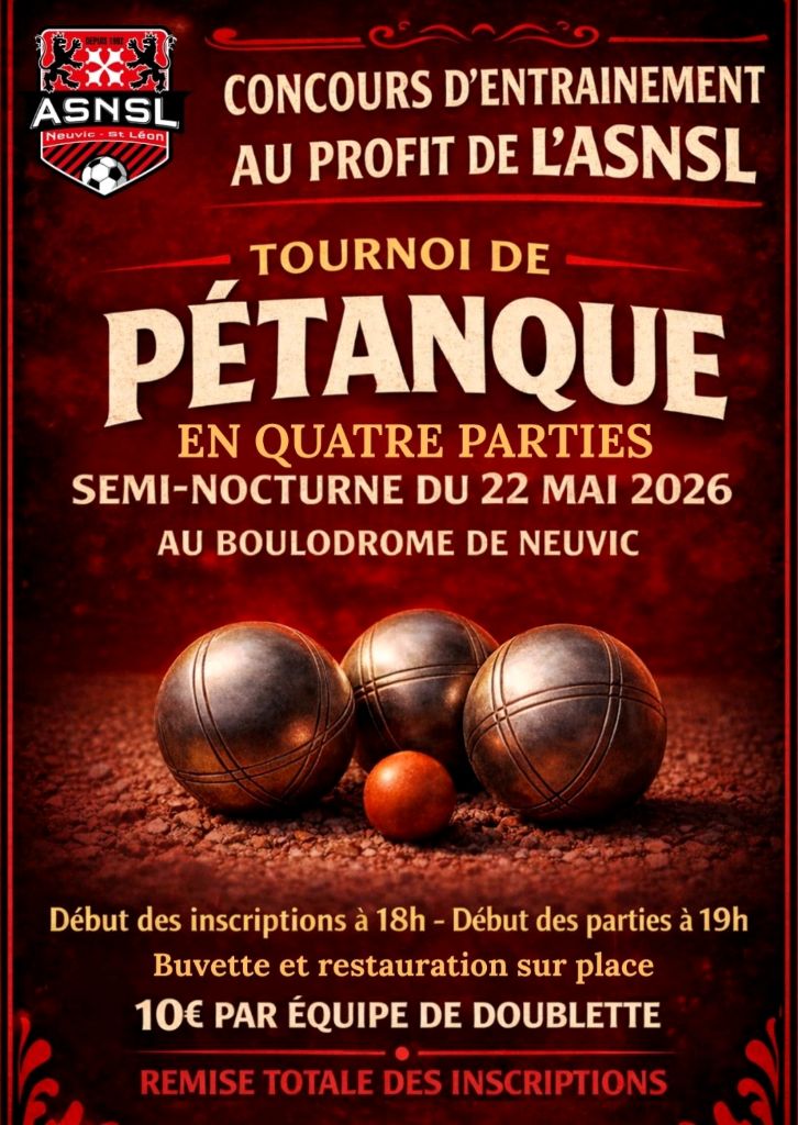 Tournoi de pétanque