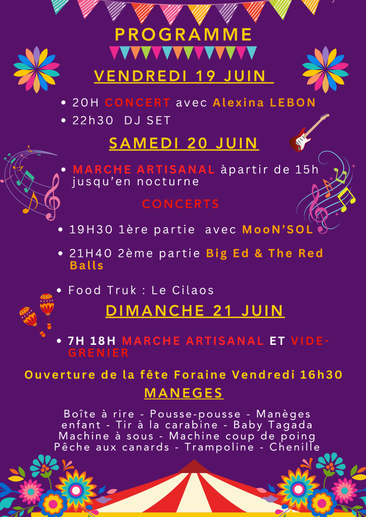 Fête de l’été - Marché artisanal, manèges et c ...