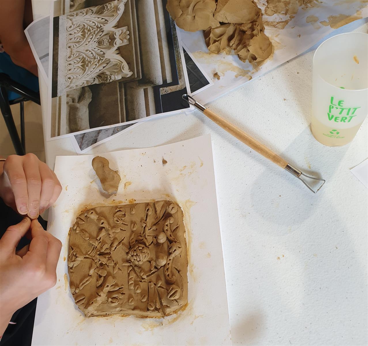 "Relief d'architecture" en argile