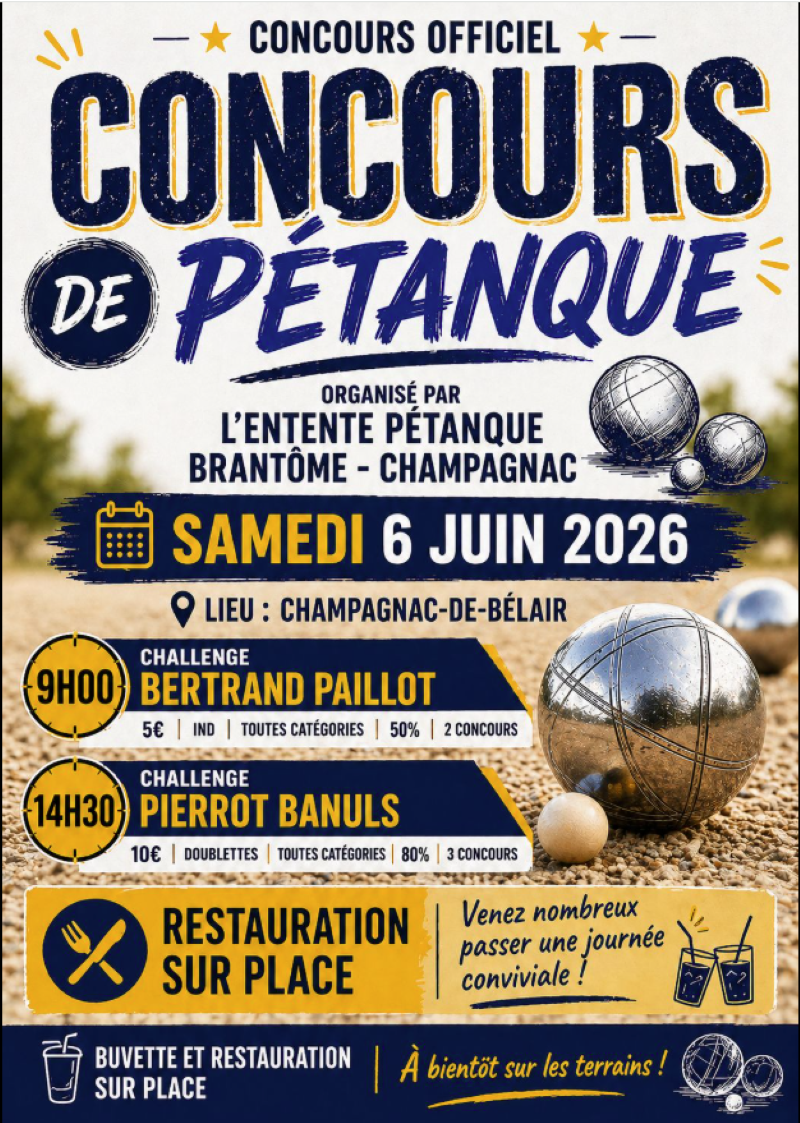 Concours officiel de pétanque