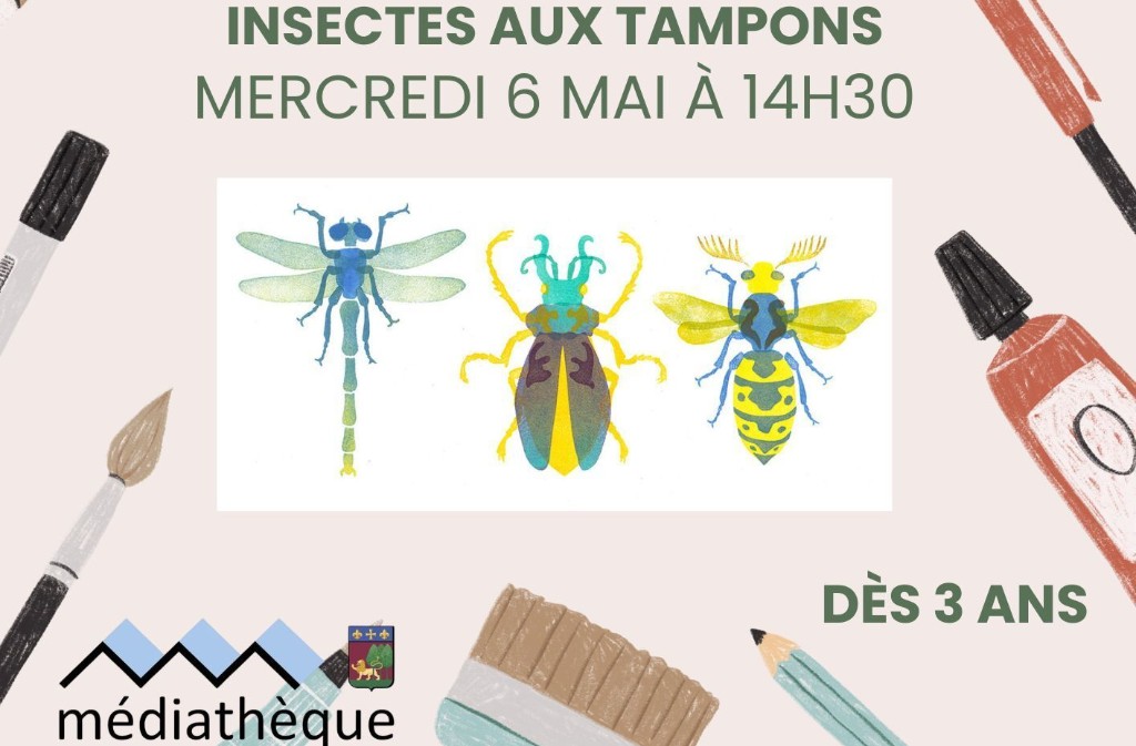 Atelier | Insectes aux tampons