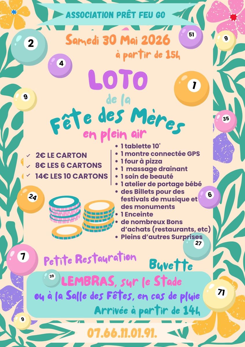 Loto de la fête des mères
