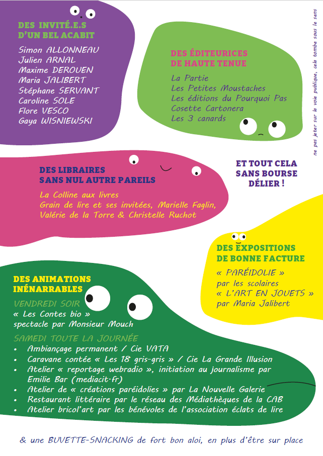 "les droles lecteurs" festival du livre jeunesse