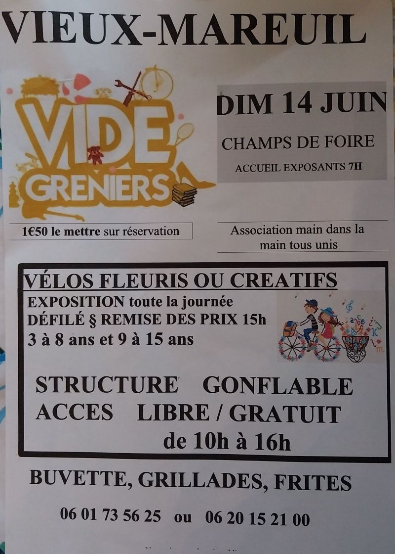 Vide-greniers avec concours vélos fleuris