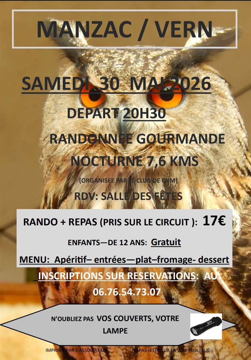 Randonnée Gourmande Nocturne
