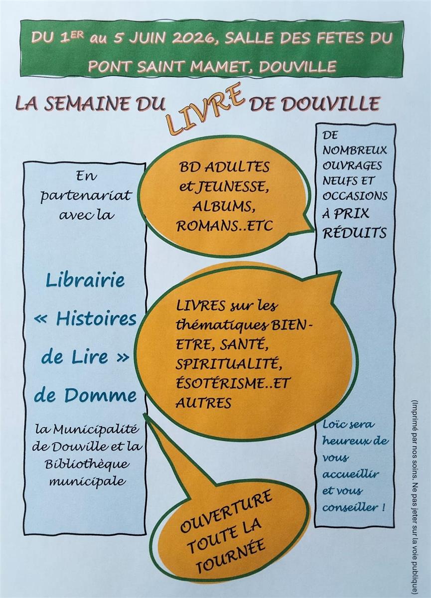 La semaine du livre: Foire aux livres