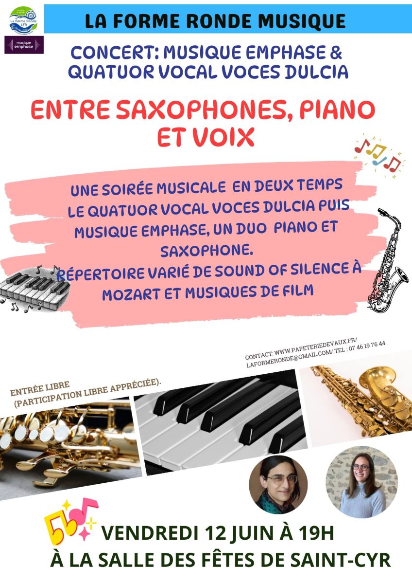 Musique EMPHASE et quatuor VOCES DULCIA