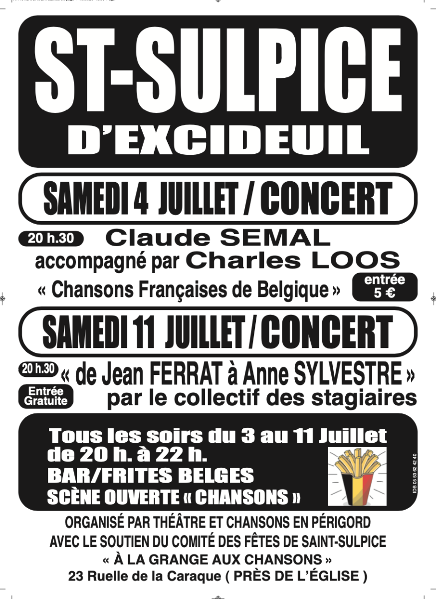 Concert de Claude Semal (chanson française) ac ...