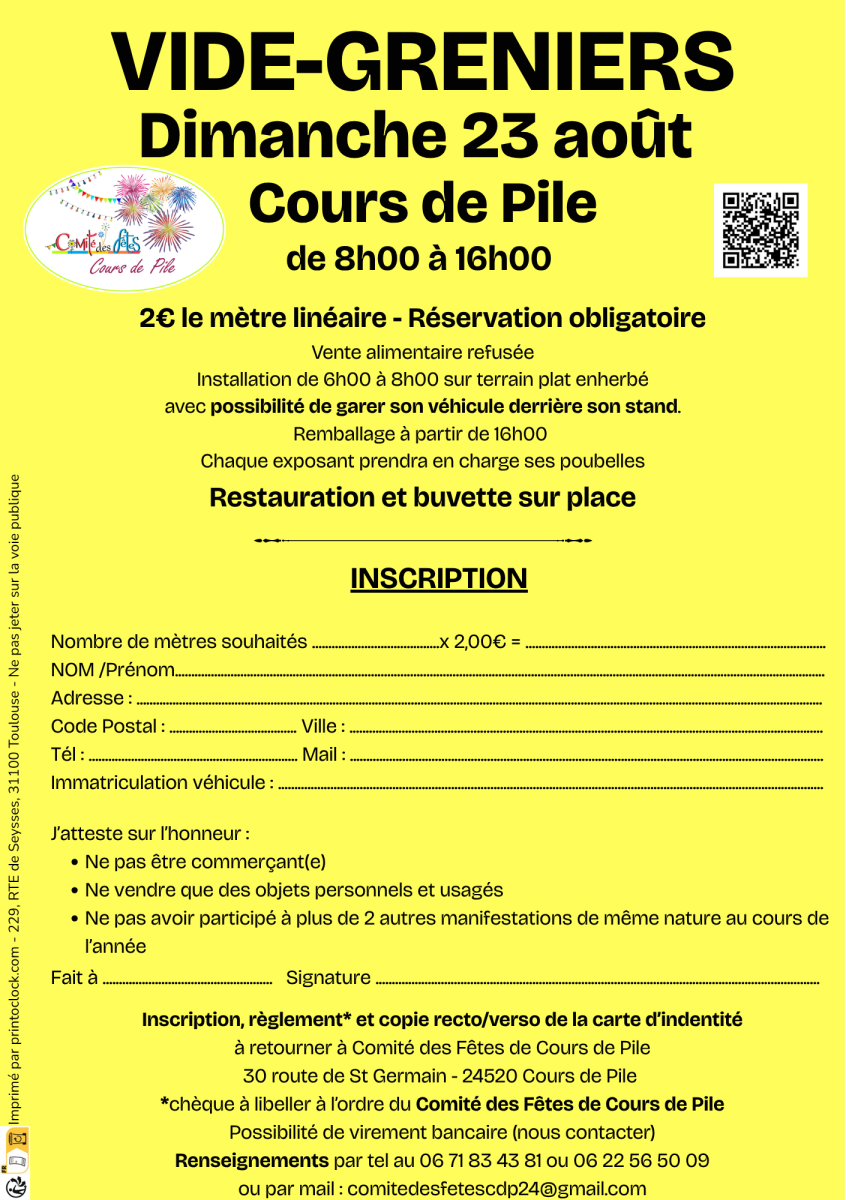 Fête du village et vide-greniers