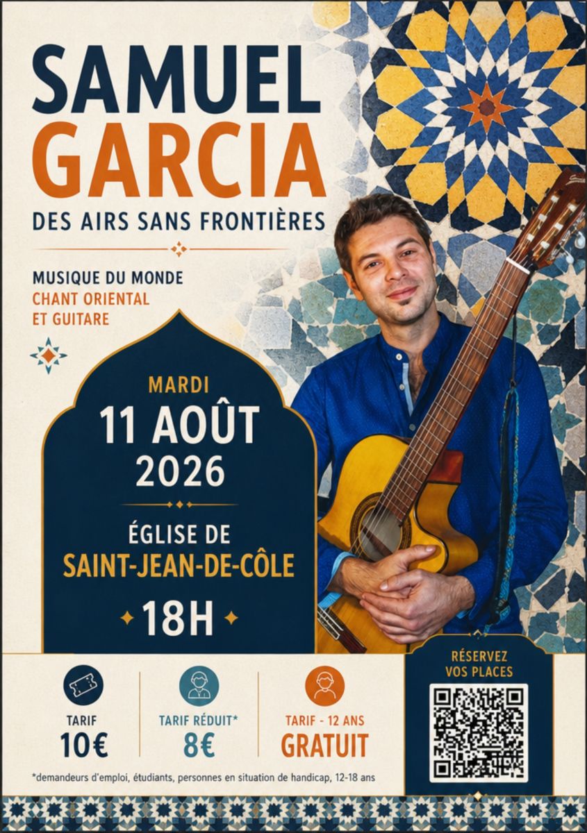 Concert de Samuel Garcia « Des airs sans front ...
