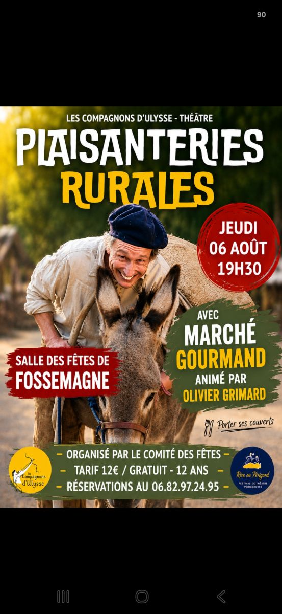 Marché gourmand et théâtre