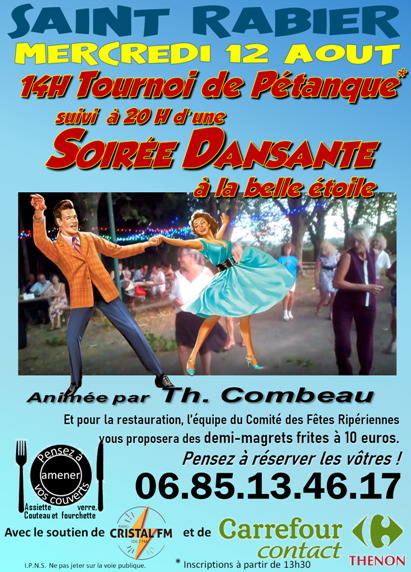 Seconde Soirée dansante à la belle étoile