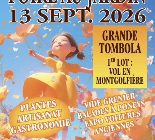 40 ème FOIRE au JARDIN / MARCHÉ d'ARTISTES / VIDE GRENIER
