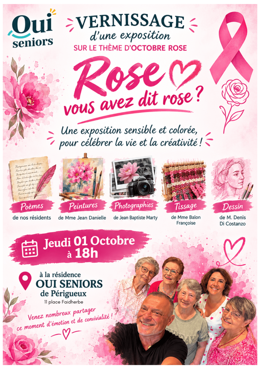Nos aînés s'expriment lors d'octobre Rose