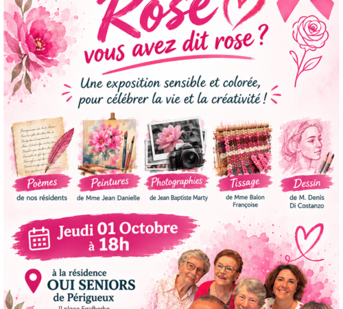 Nos aînés s'expriment lors d'octobre Rose