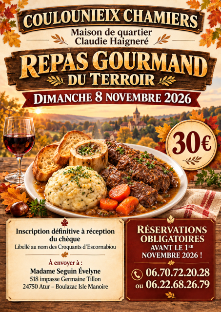 repas gourmand du terroir
