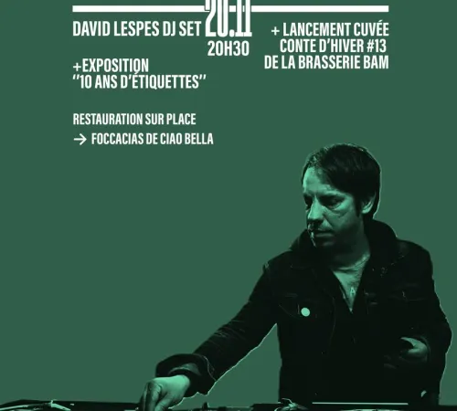 {Vinyl Social Club} David Lespes + Lancement cuvée Conte d'Hiver #13 + Expo