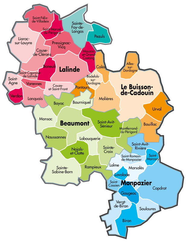 Bastides DordognePérigord Communautés de communes à Lalinde Guide