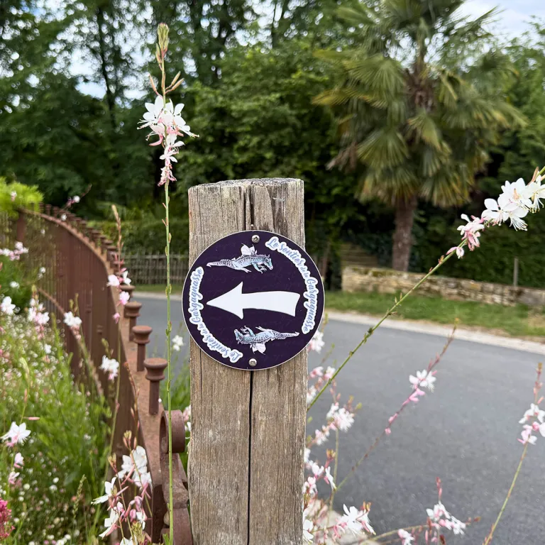 Sentier de la Gargagnasse à Tamniès : à la déc ...