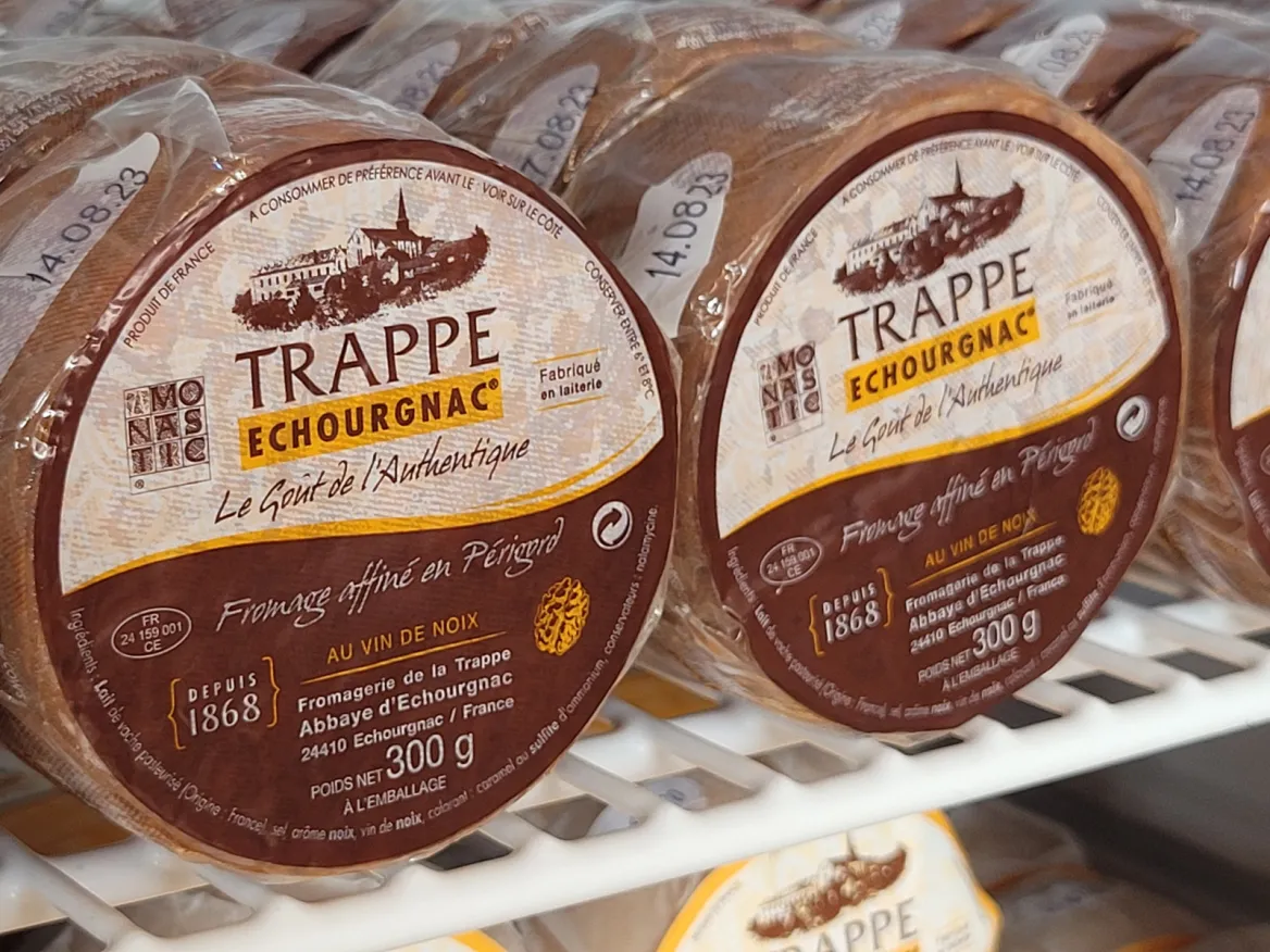 Trappe Echourgnac cheese matured with walnuts