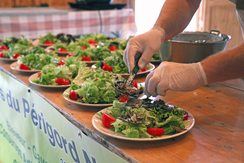 Hummm les assiettes de salade gésiers