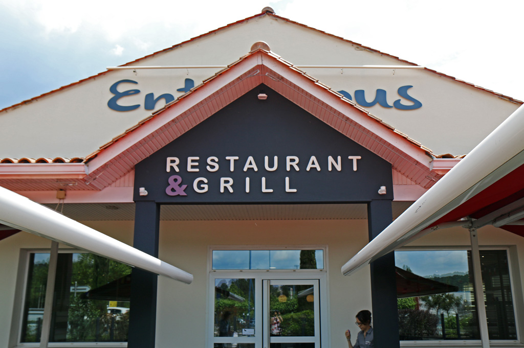 L'entrée de la terrasse