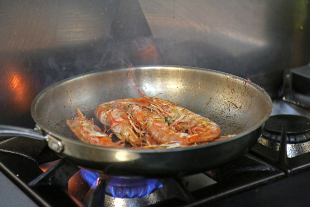 Les gambas font leur numéro !