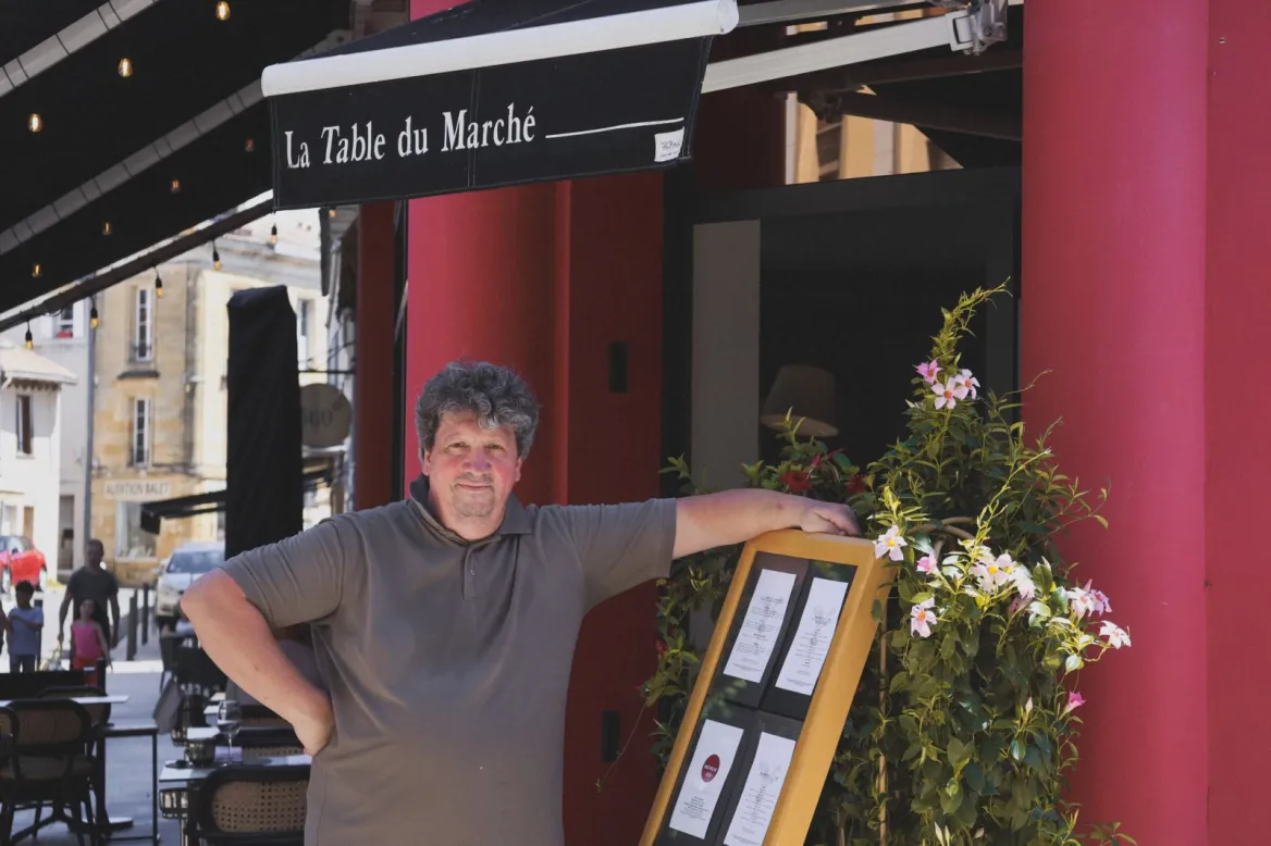 table du marché couvert