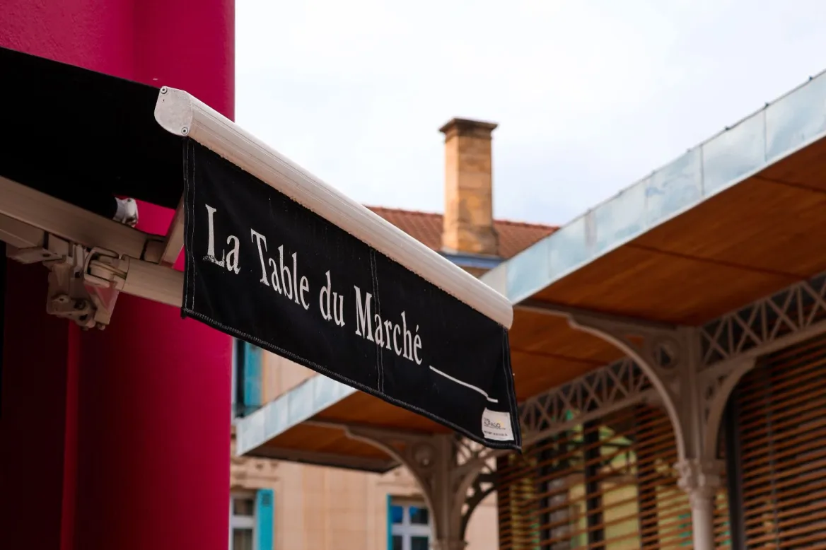 table du marché couvert