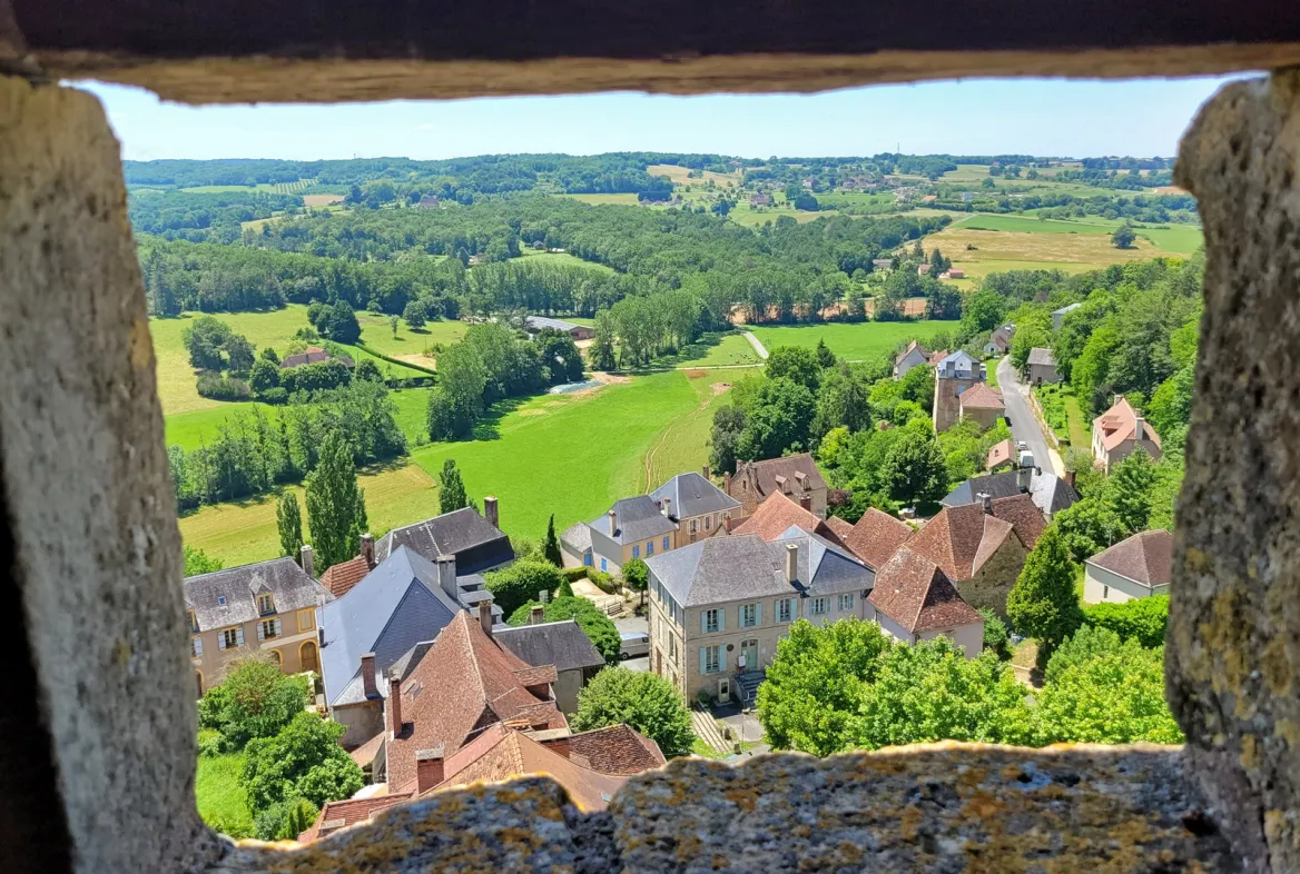 View of the countryside Château de Hautefort