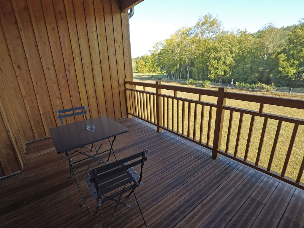 Les grandes terrasses des chambres