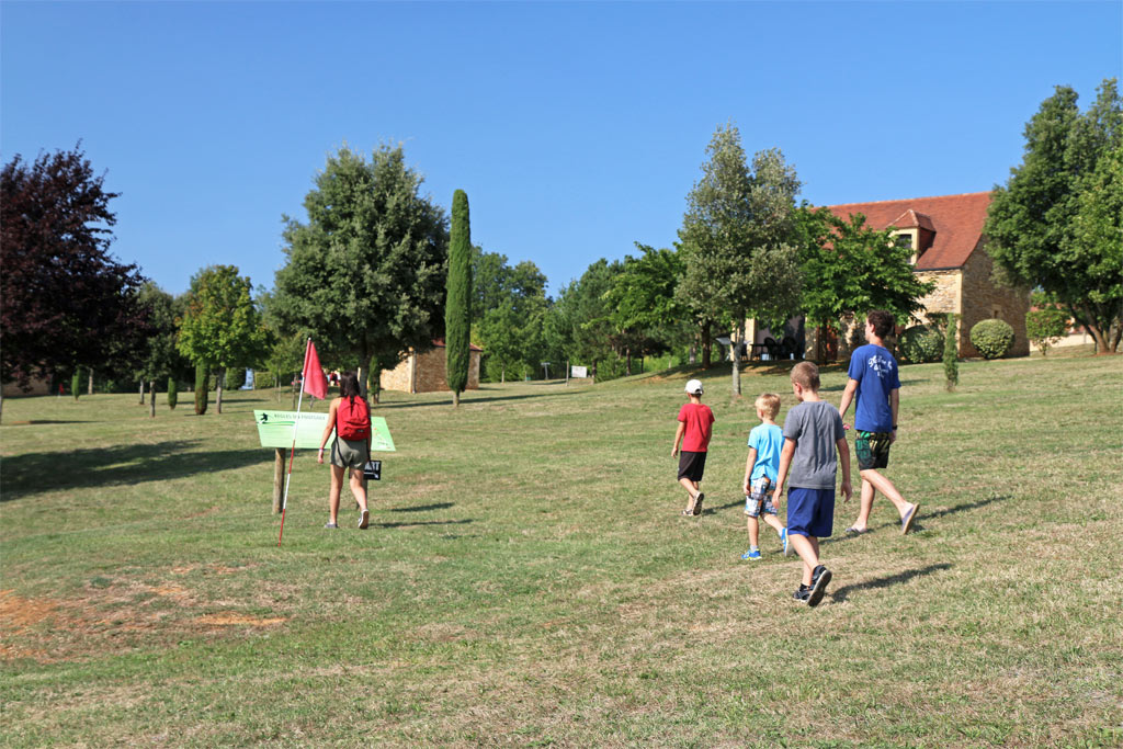 The footgolf course, on the former grazing meadow