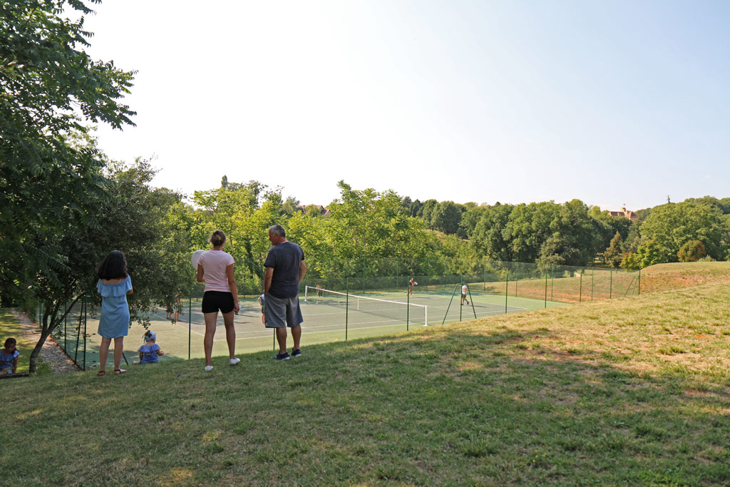 The tennis court