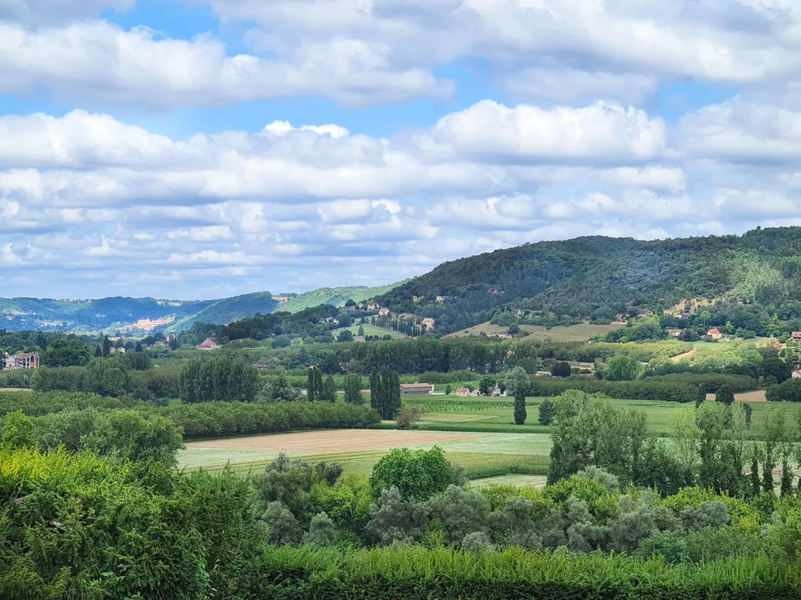 The view from the Milandes terrace