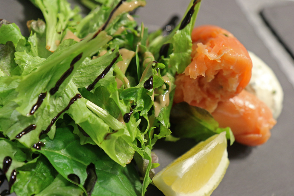 Délicieux saumon en entrée